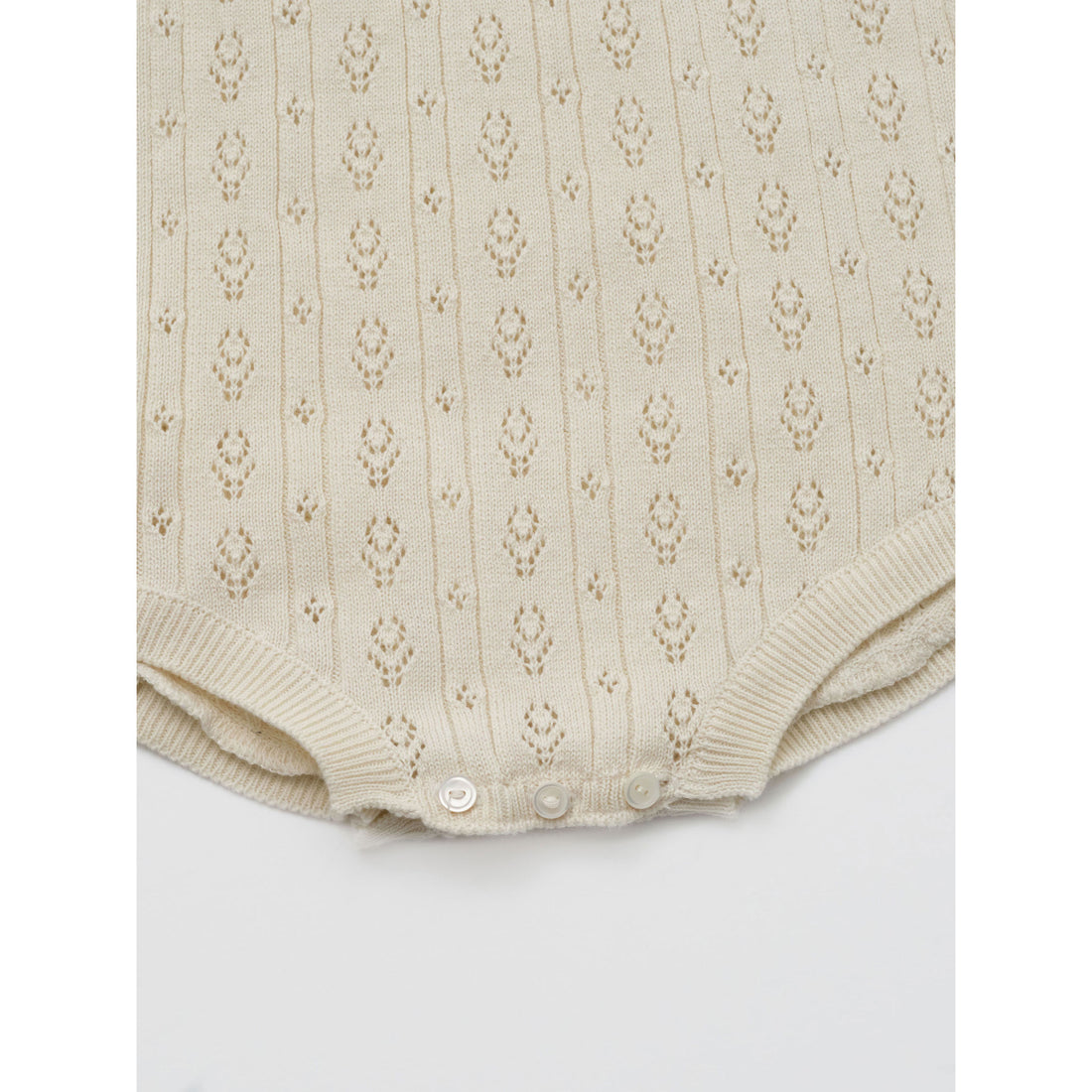 Louisiella Ecru Anneth Knit Baby Romper