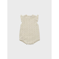 Louisiella Ecru Anneth Knit Baby Romper