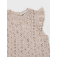Louisiella Light Pink Anneth Knit Baby Romper
