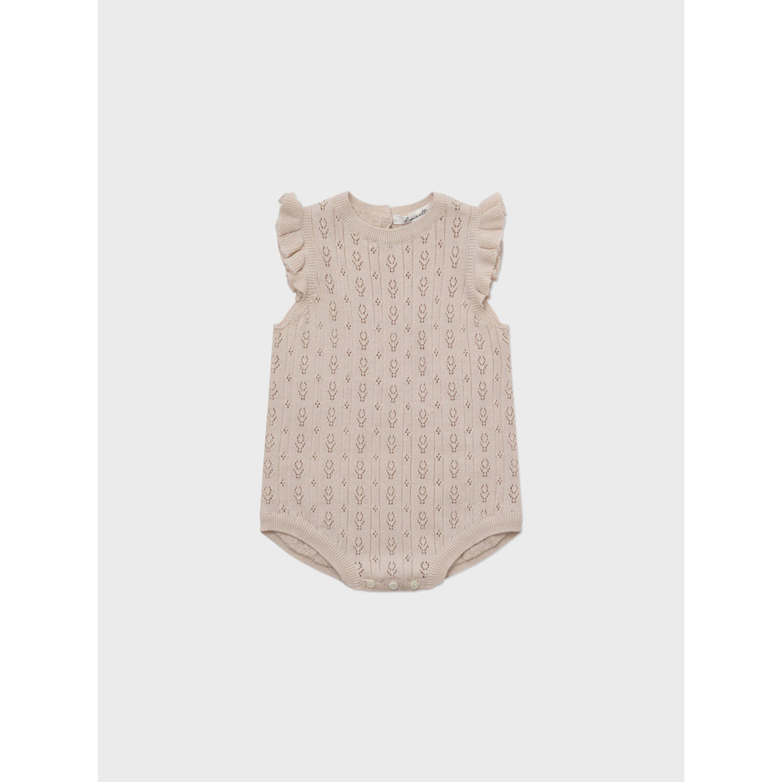 Louisiella Light Pink Anneth Knit Baby Romper