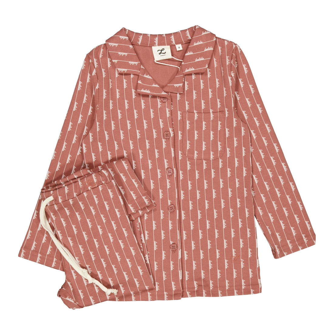 L by Ladida Rust Grandpa Pajama Set