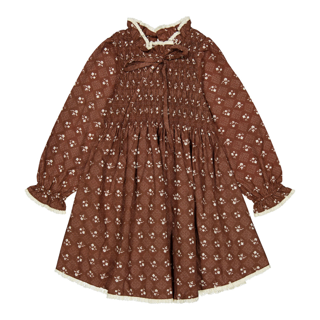L by Ladida Brown Floral Trellis Dress
