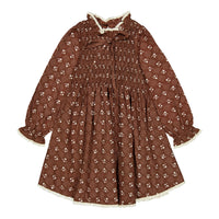 L by Ladida Brown Floral Trellis Dress