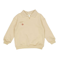 L by Ladida Cream Collar Sweatshirt