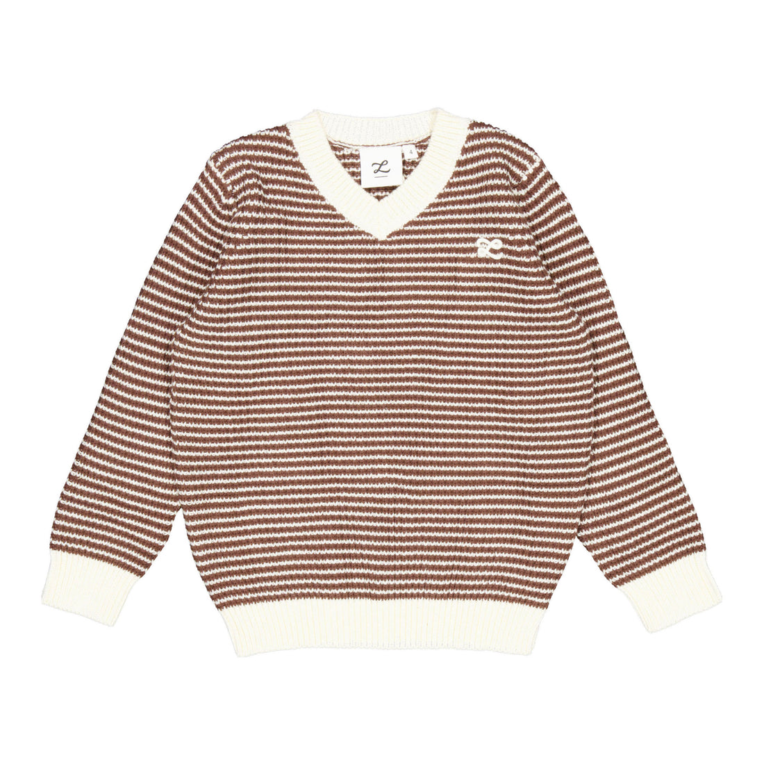 L by Ladida Brown Textured Knit Sweater