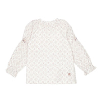 L by Ladida Cream Floral Trellis Shirt