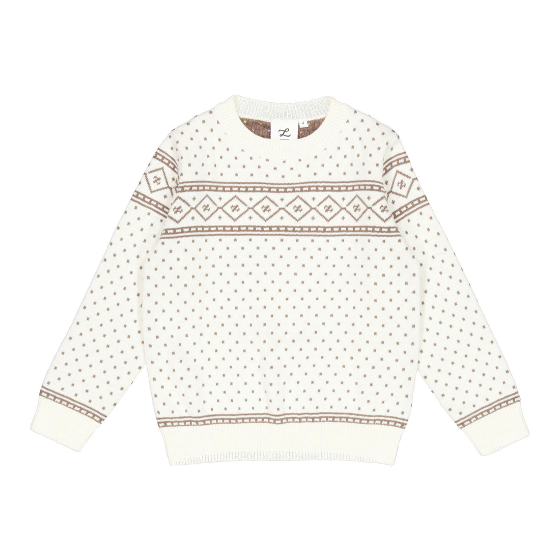 L by Ladida Cream Jacquard Sweater