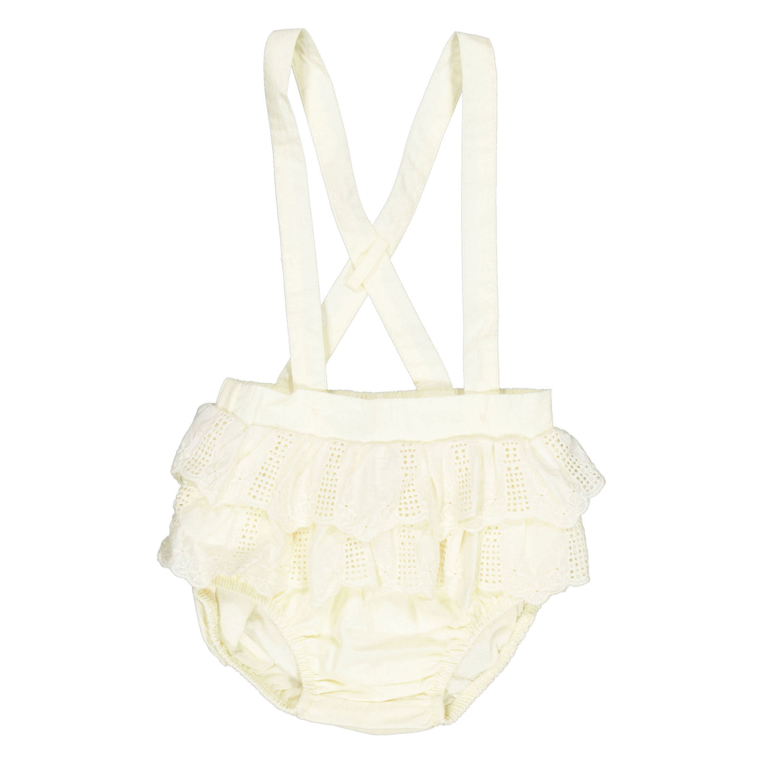 L by Ladida Cream Eyelet Trim Bloomer