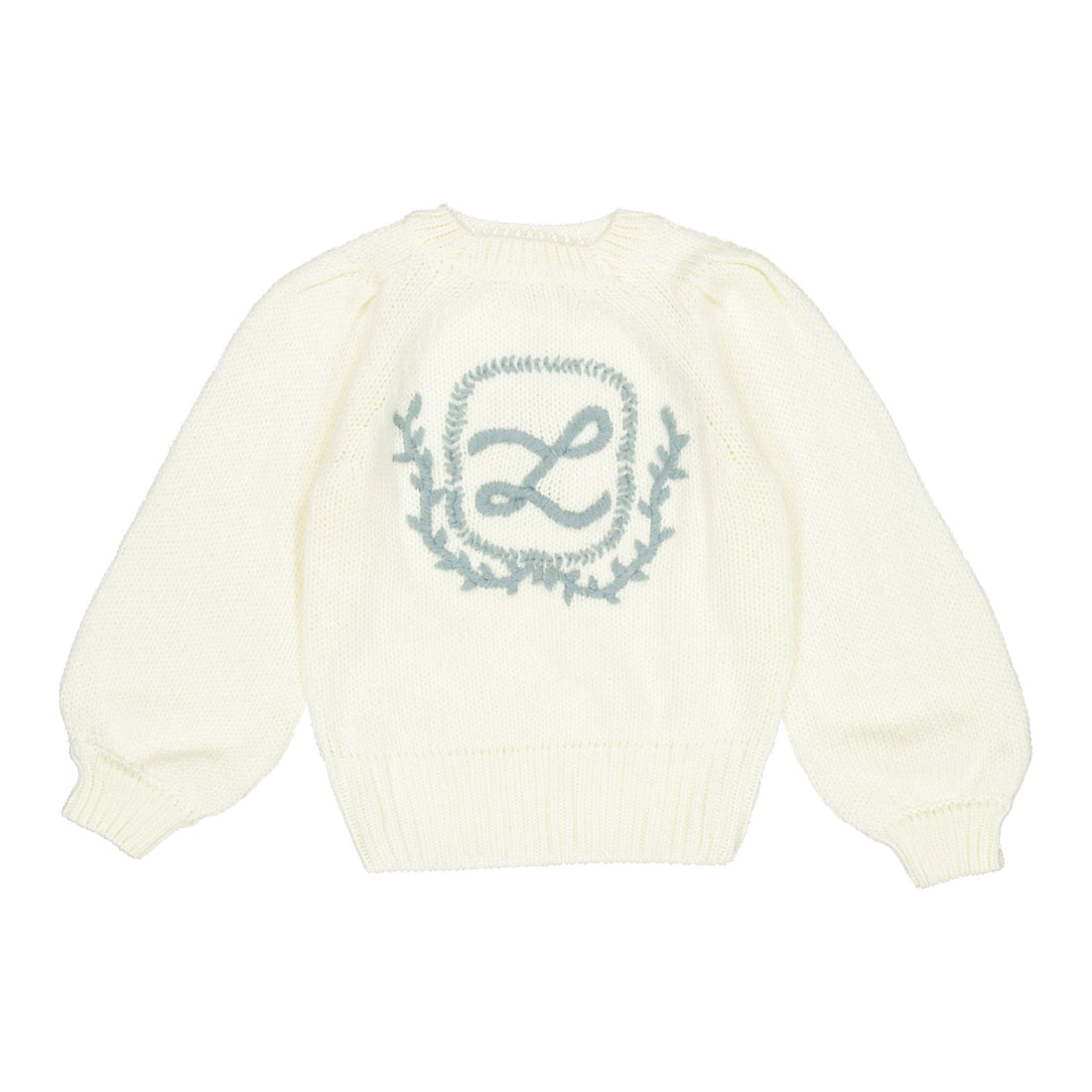 L by Ladida Cream L Emblem Sweater