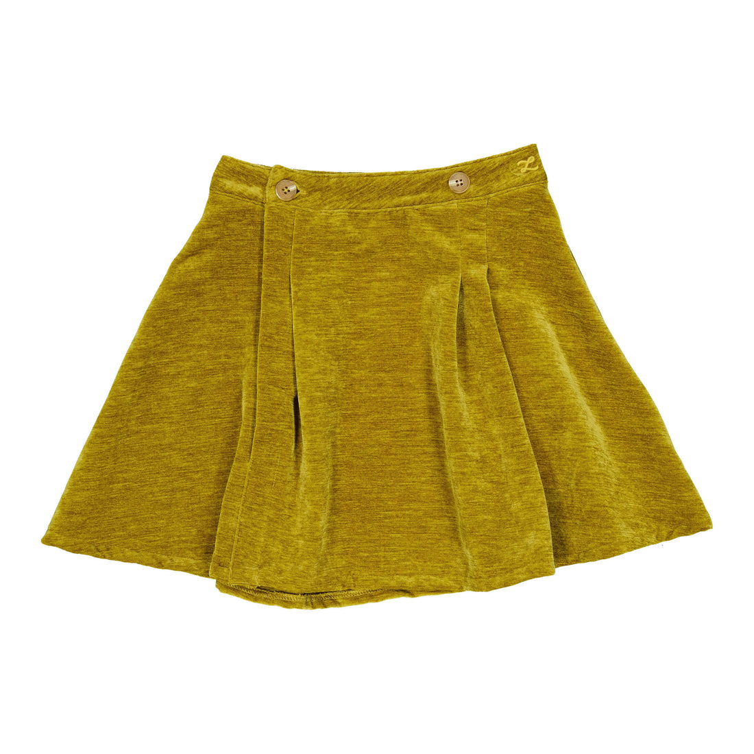 L by Ladida Mustard Pleated Skirt