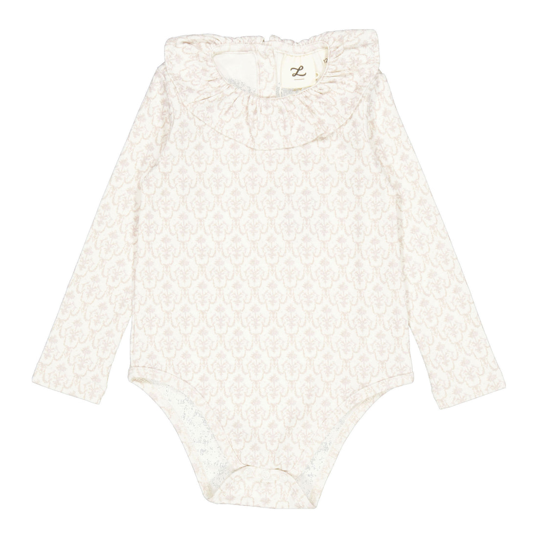L by Ladida Taupe Toile Collared Onesie