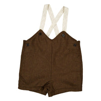 L by Ladida Brown Trellis Wool Overalls