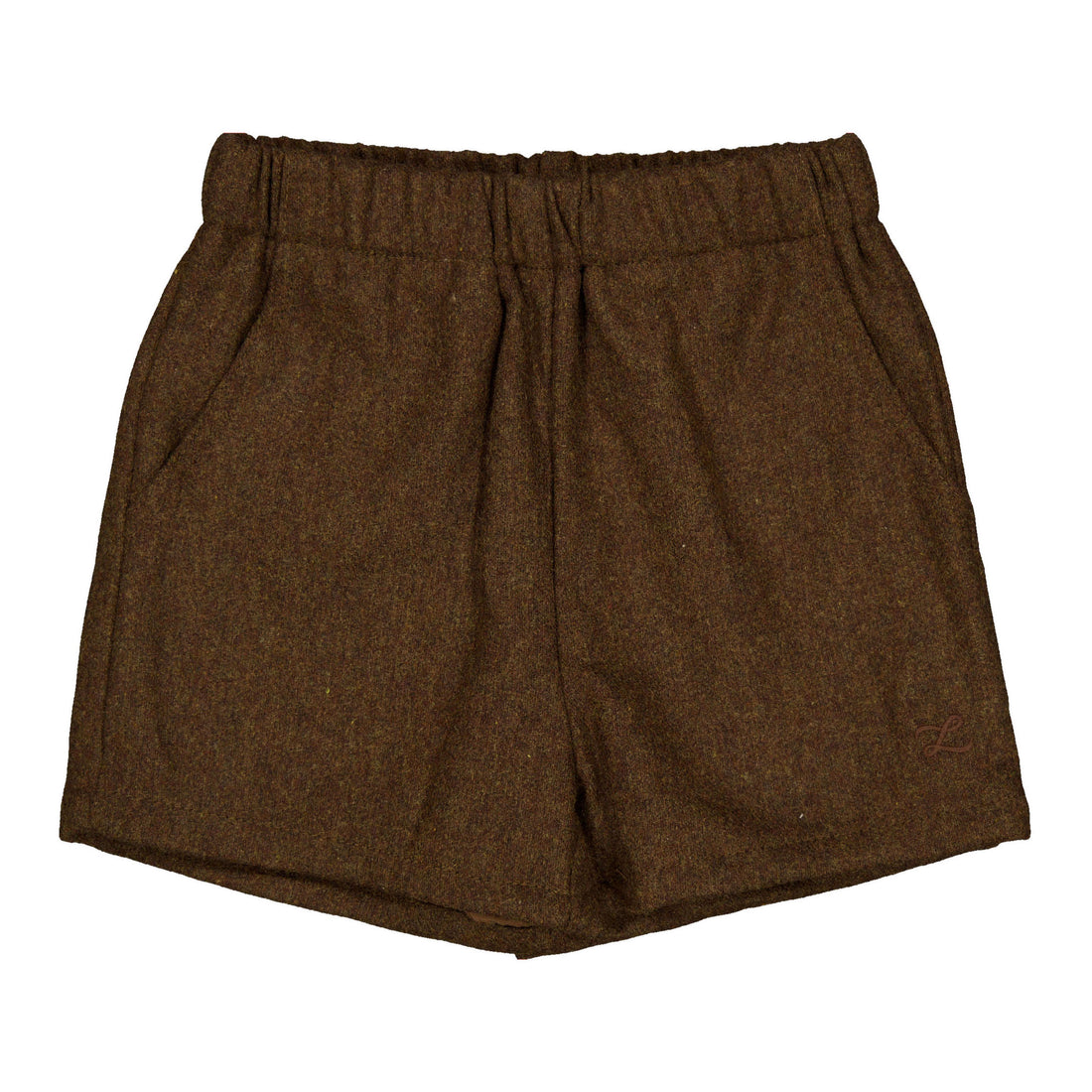 L by Ladida Brown Wool Shorts