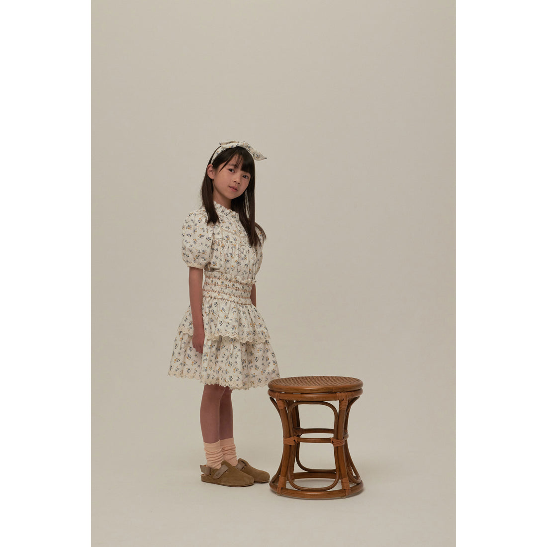 Cera Una Volta Blue Flower Monica Shirt