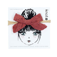 Knot Hairbands  Rose Lace Mini Bow Band