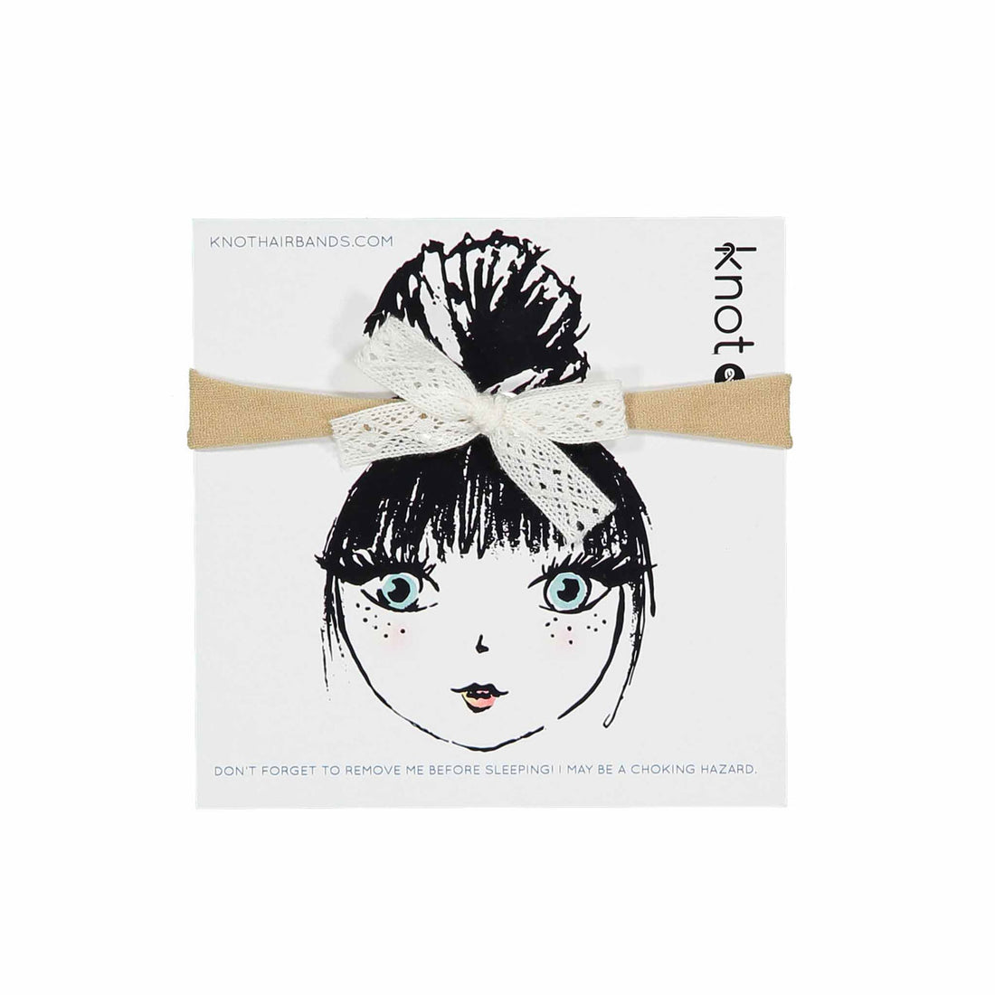 Knot Hairbands White Lace Ribbon Bow Band