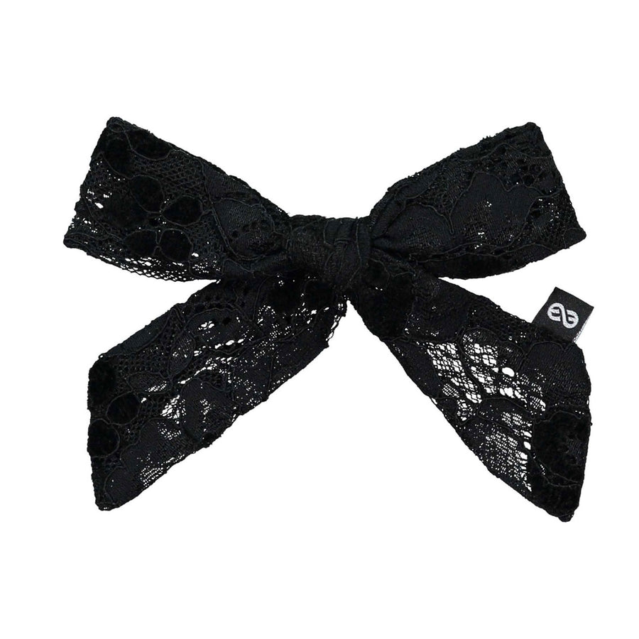 Knot Hairbands  Black Lace Petite Bow