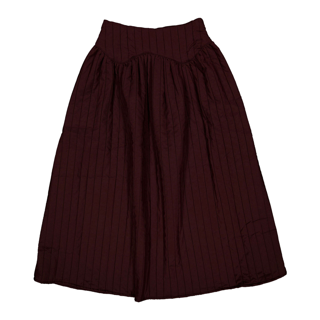 Ava and Lu Maroon QuiltedSkirt