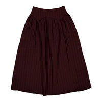 Ava and Lu Maroon QuiltedSkirt