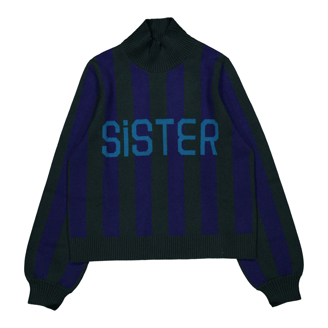 The Tiny Big Sister Ink Blue Sister Turtleneck
