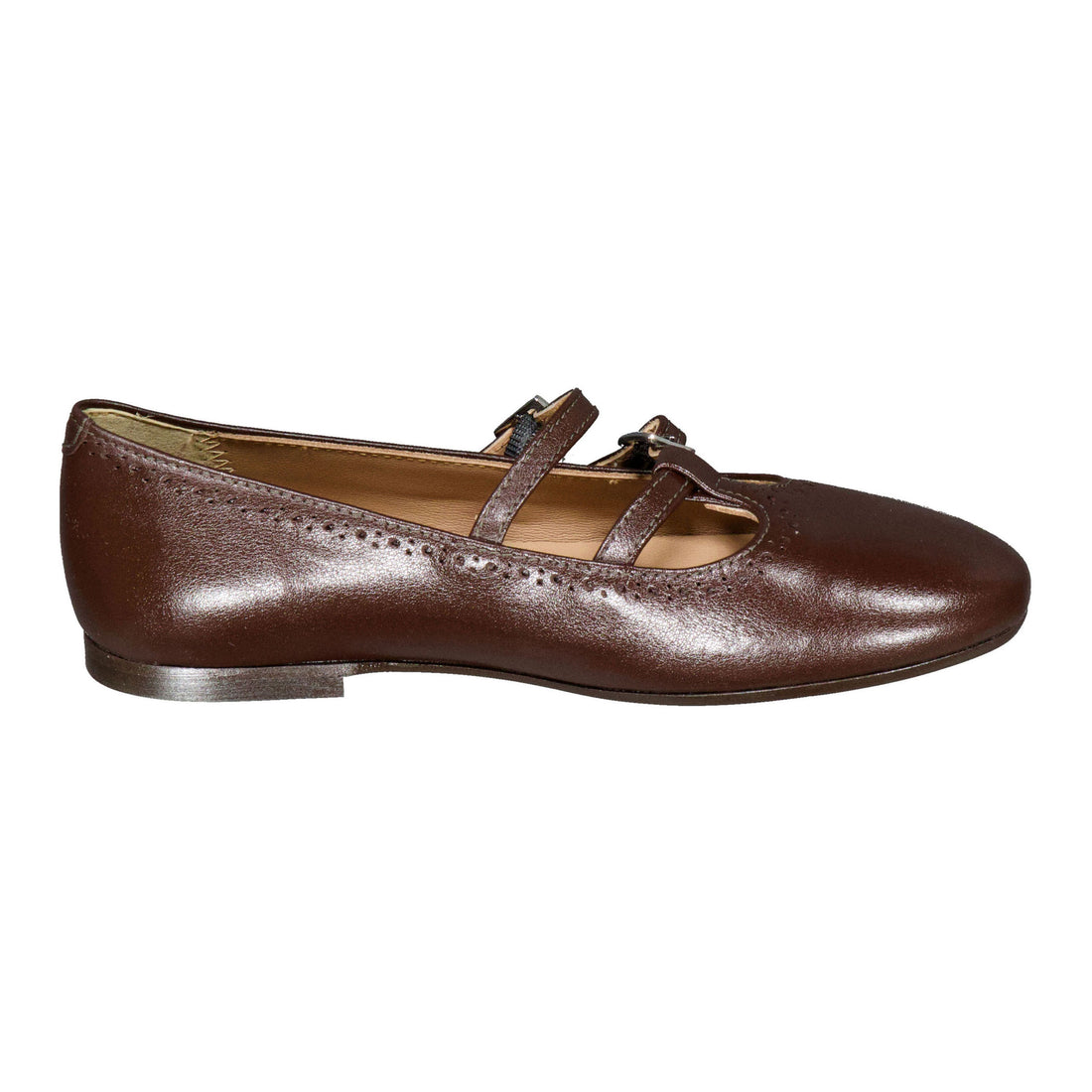 Papanatas Brown Double T-Strap Mary Jane