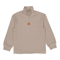 L by Ladida Brown Stripe Oversized Turtleneck