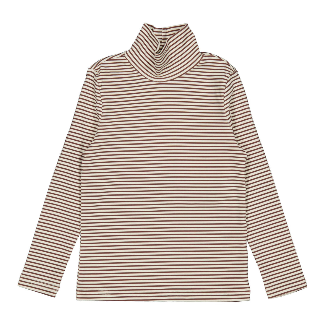 L by Ladida Brown Stripe Turtleneck