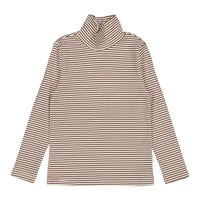 L by Ladida Brown Stripe Turtleneck