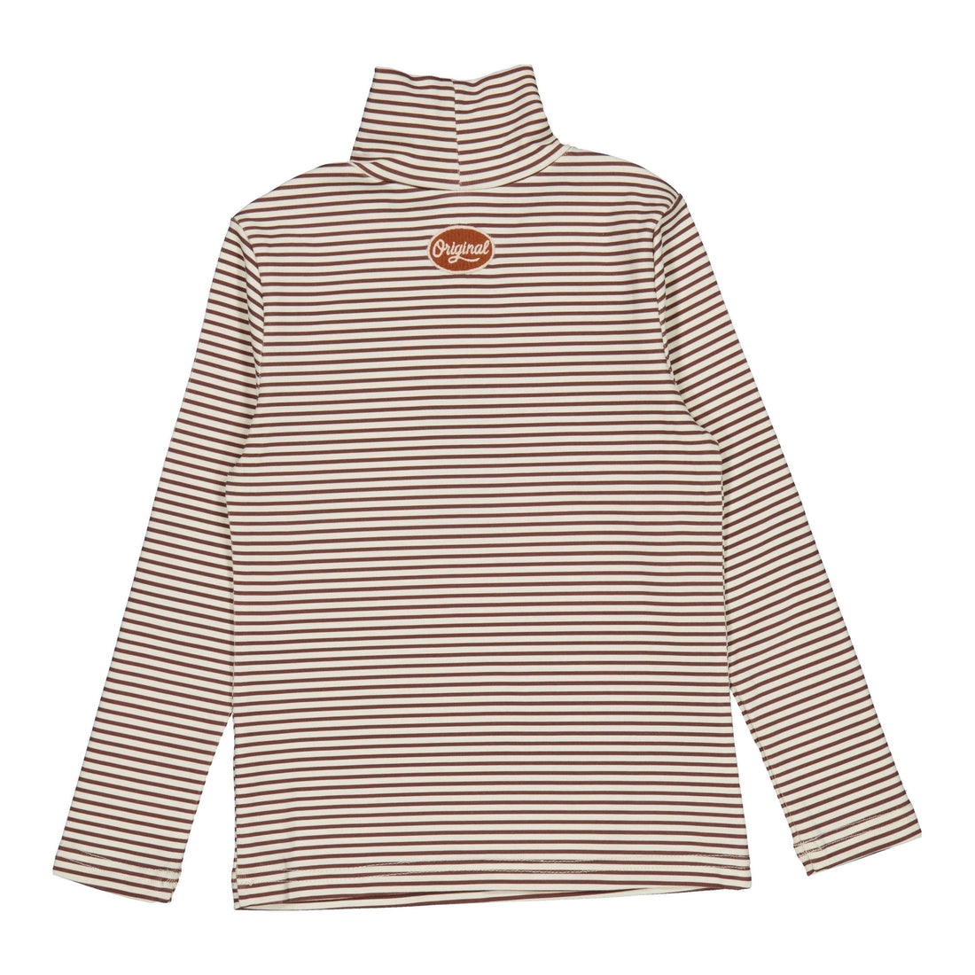 L by Ladida Brown Stripe Turtleneck