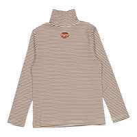L by Ladida Brown Stripe Turtleneck