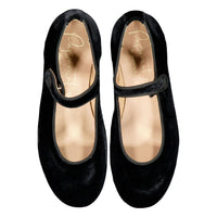 Papanatas  Black Velvet Mary Janes