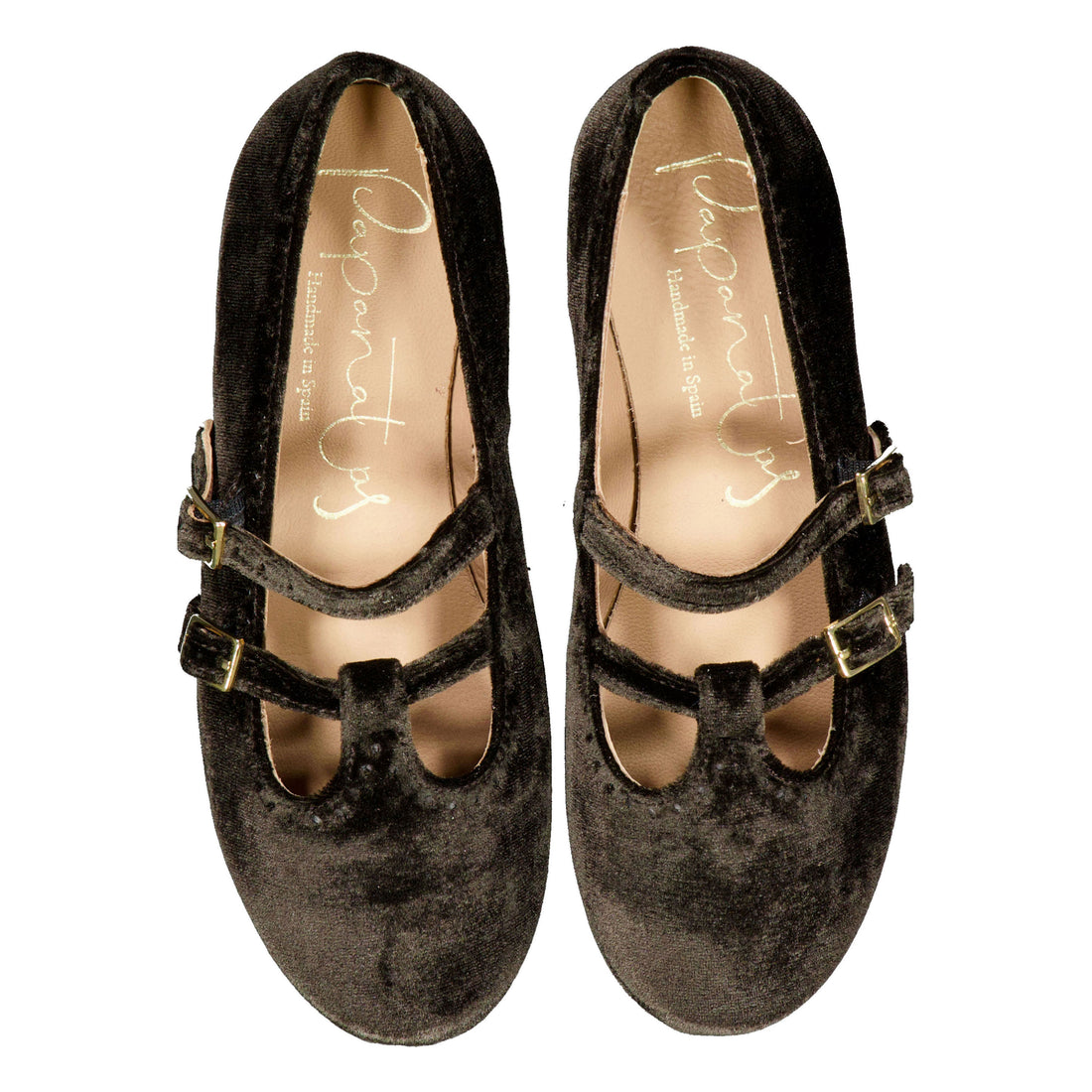 Papanatas  Deep Brown Double T-Strap Mary Jane