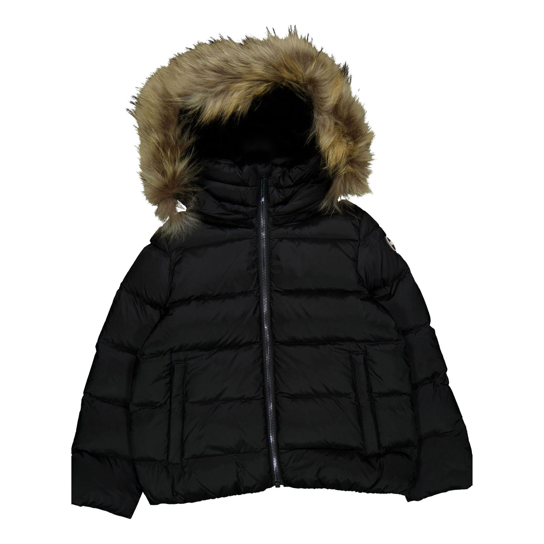 Colmar Black Faux Fur Detachable Hooded Jacket