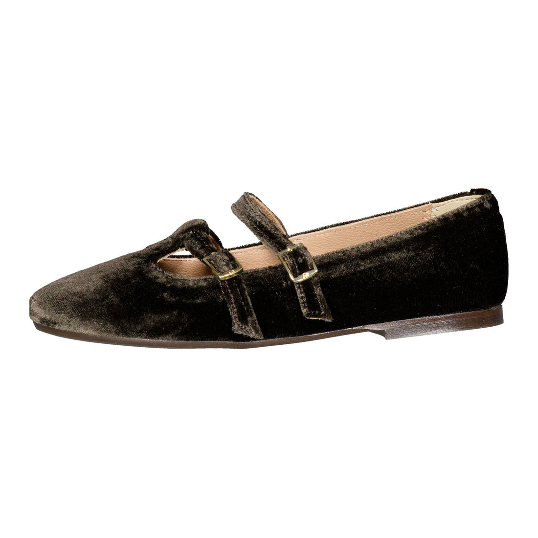 Papanatas  Deep Brown Double T-Strap Mary Jane