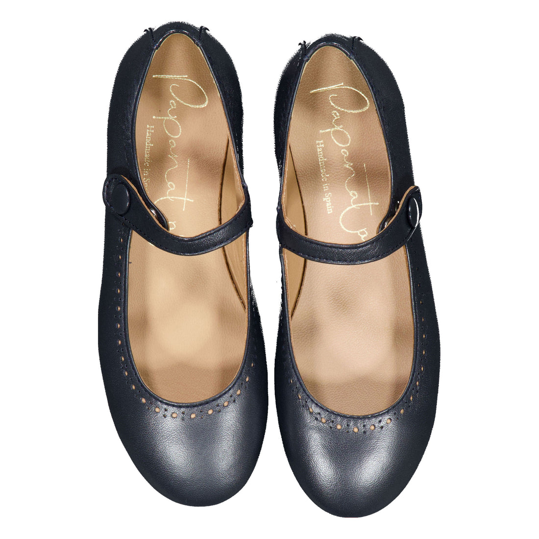 Papanatas  Navy Blue Eyelet Mary Jane