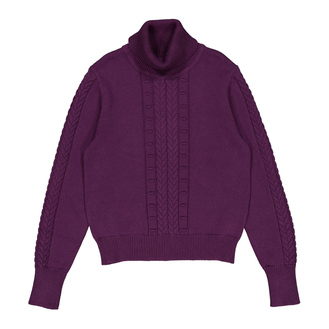 Ava and Lu Purple Turtleneck Sweater