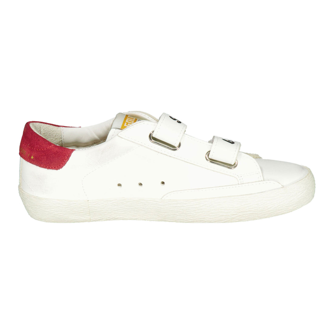 Golden Goose White/Red Old School Sneaker