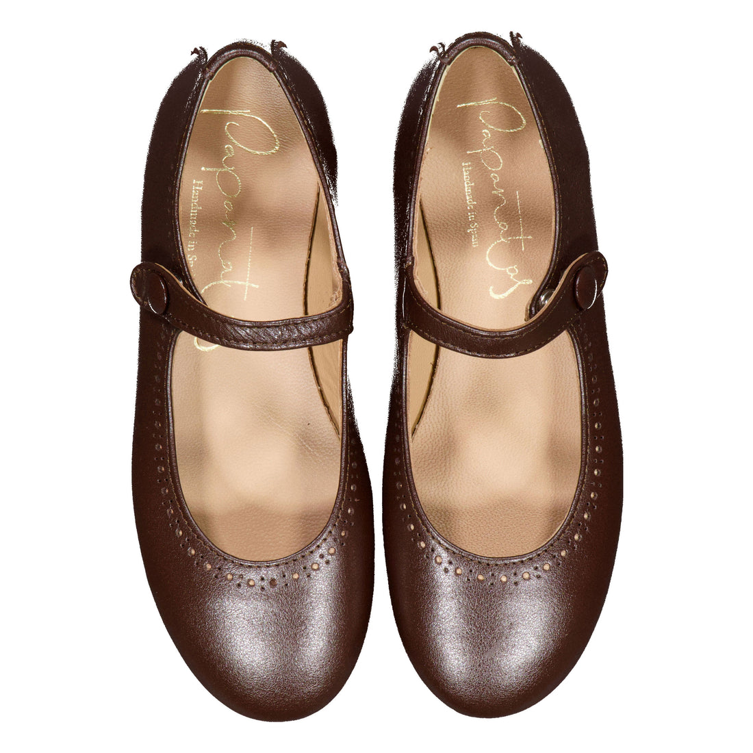Papanatas Brown Eyelet Mary Jane