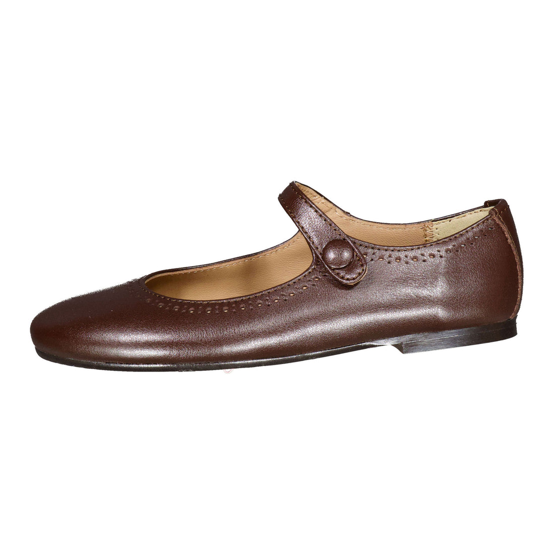 Papanatas Brown Eyelet Mary Jane