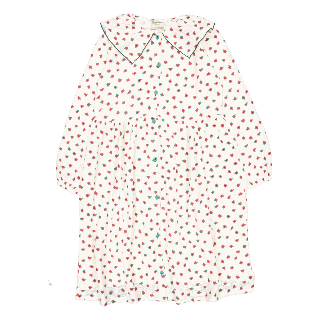 Piupiuchick Ecru Little Flowers Knee-Length Dress