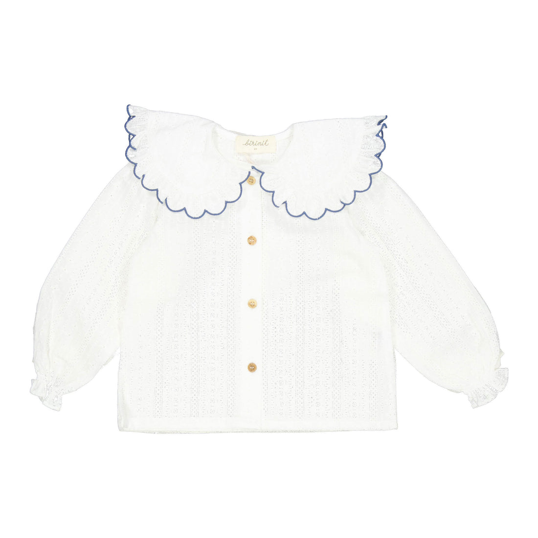 Birinit Ivory Rita Embroidered Blouse
