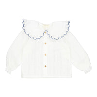 Birinit Ivory Rita Embroidered Blouse