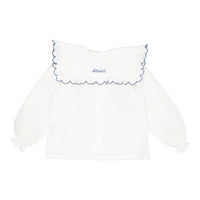 Birinit Ivory Rita Embroidered Blouse