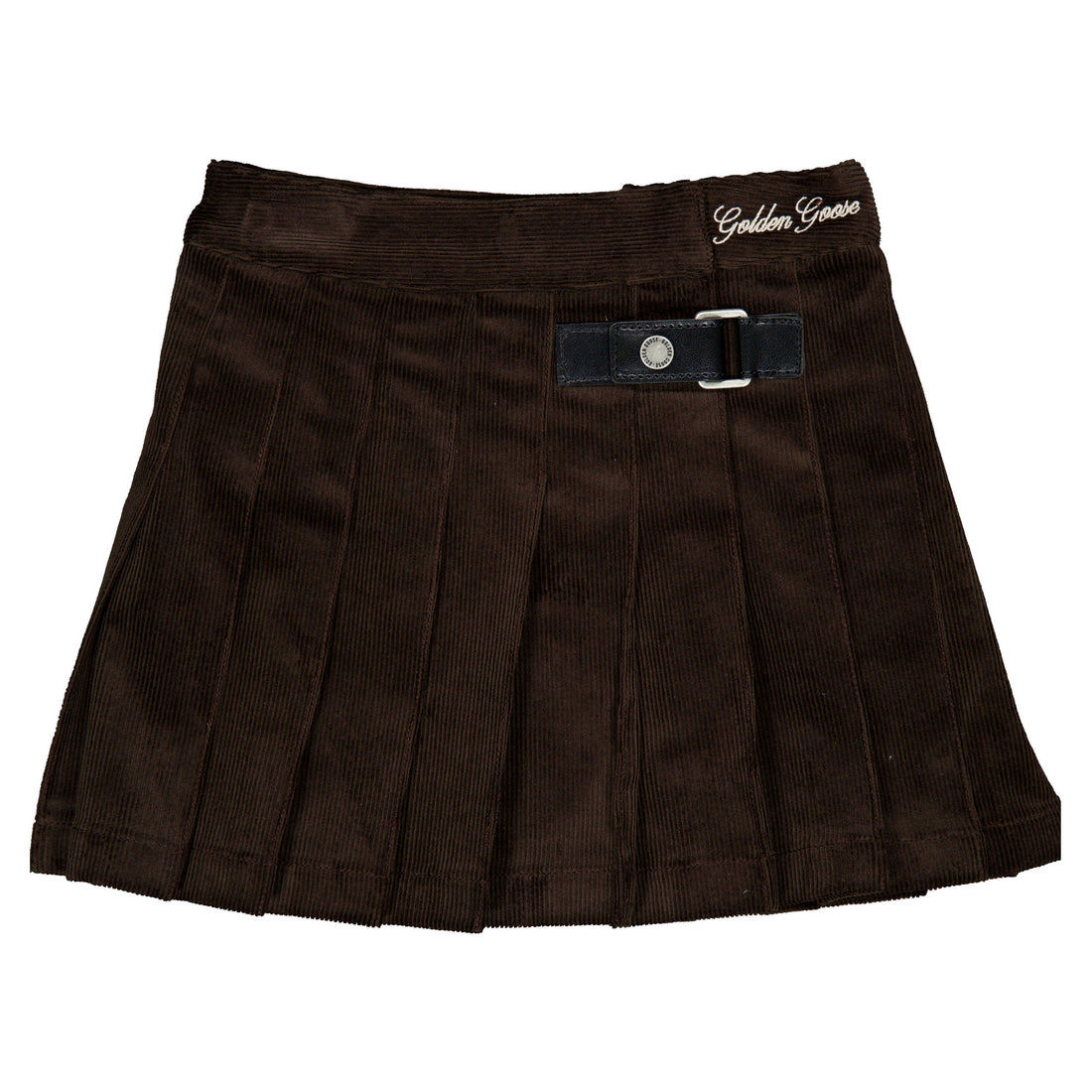 Golden Goose Ganache Corduroy Pleated Skirt
