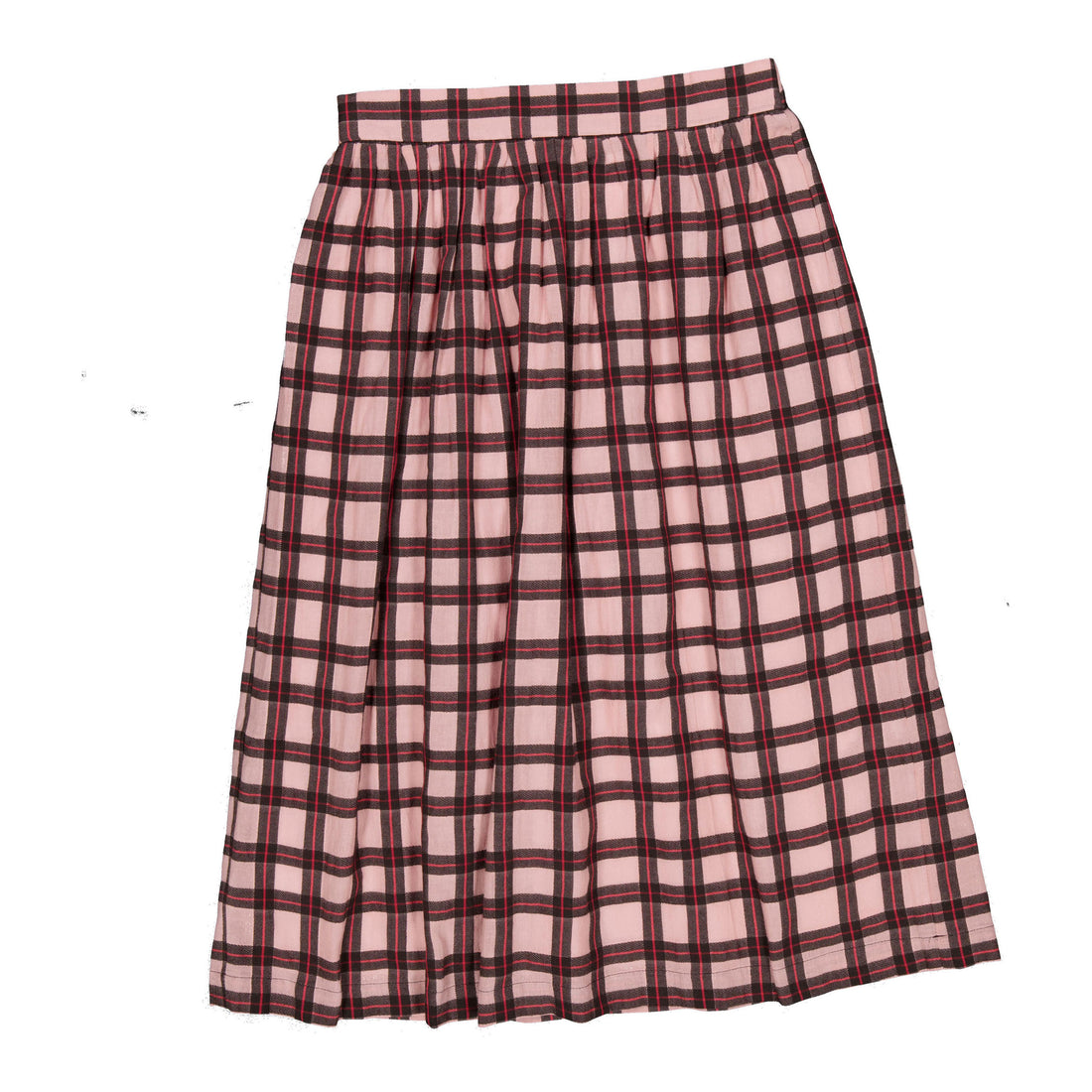 Paade Mode  Pink Cheks Special Edition Longer Iris Skirt
