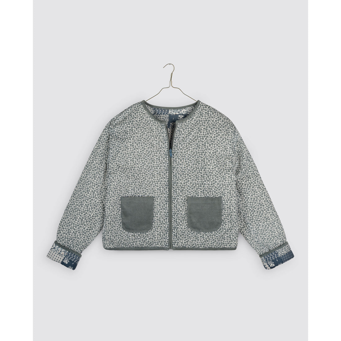Little Cotton Clothes Patchwork Print Floral Jojo Women Coat