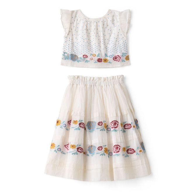 Lali Antique White Alma Skirt Set
