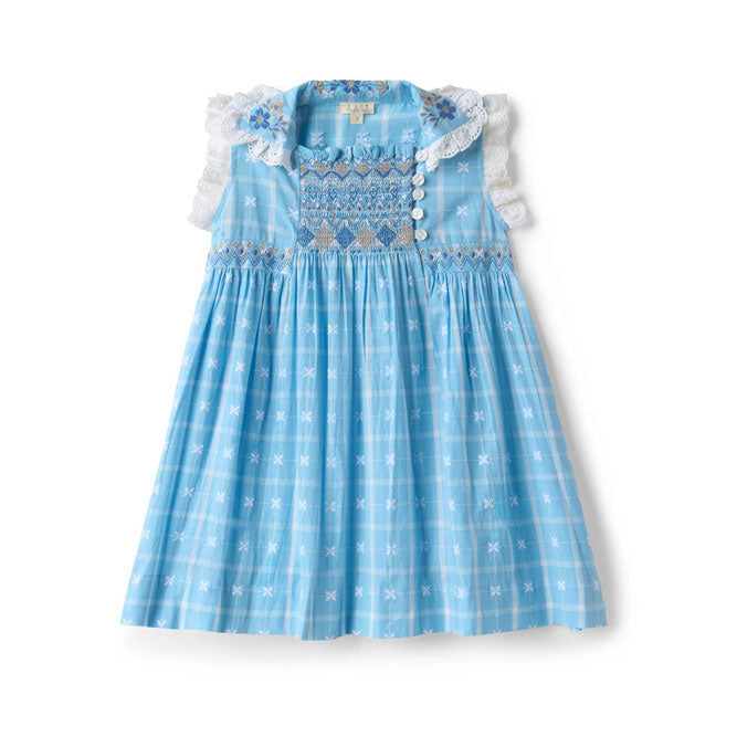 Lali  Vintage Blue Plaid Isla Dress