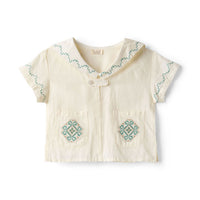 Lali  Antique White Sailor Shirt