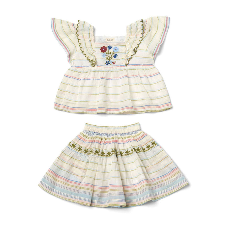 Lali Border Stripe Lucy Skirt Set